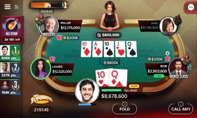 Top game Poker trên điện thoại hấp dẫn nhất 2024